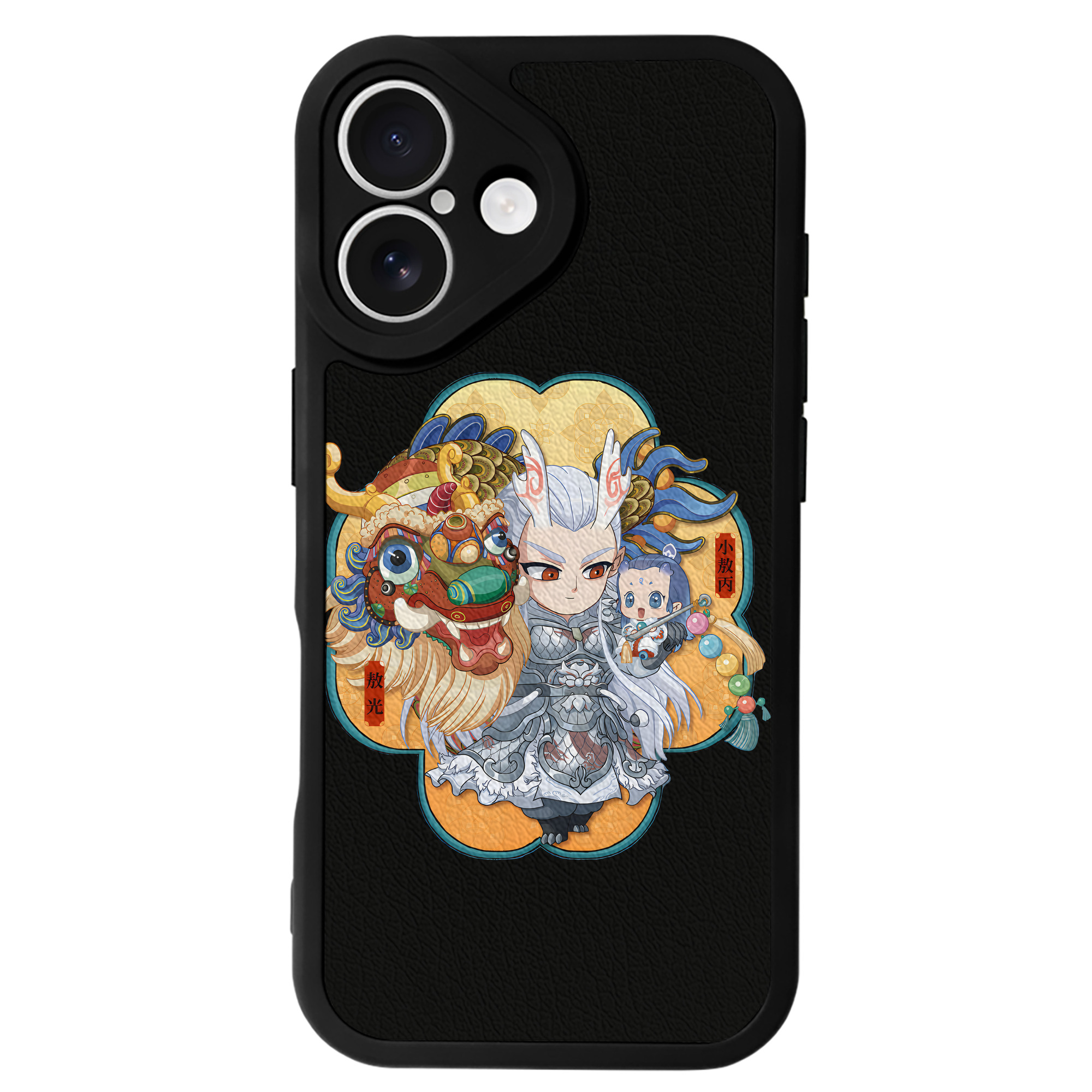 （画像用） Ne Zha 2 ナタ 魔童の大暴れ 【iPhone 16シリーズ対応】シリコンスマホケース（レザー調） 材質：シリコン